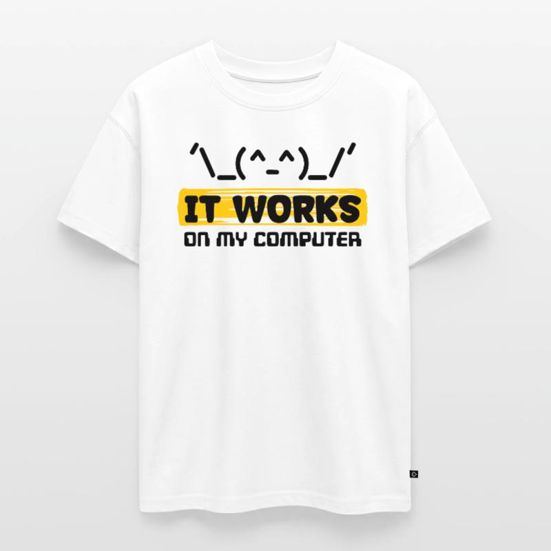 Coden Scripting Computer Geek Developer Statement Oversized Teens' Premium Organic T-Shirt