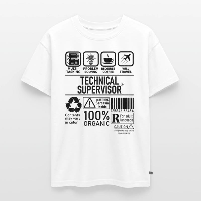 Technical Supervisor multi tasking problem solving Oversized Teens' Premium Organic T-Shirt