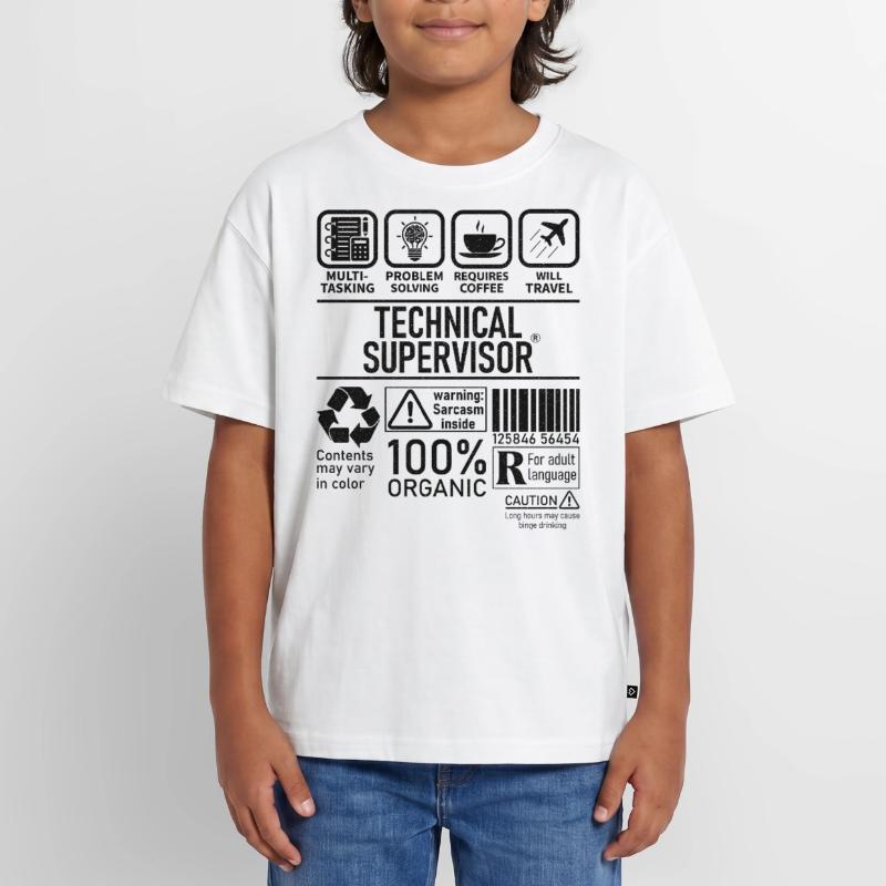 Technical Supervisor multi tasking problem solving Oversized Teens' Premium Organic T-Shirt