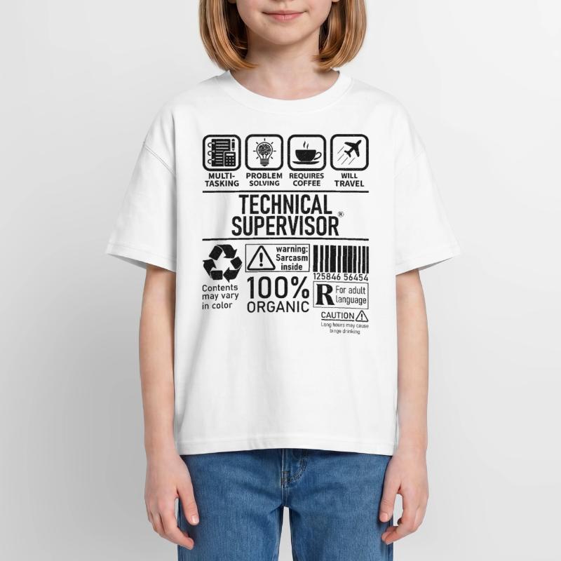 Technical Supervisor multi tasking problem solving Oversized Teens' Premium Organic T-Shirt