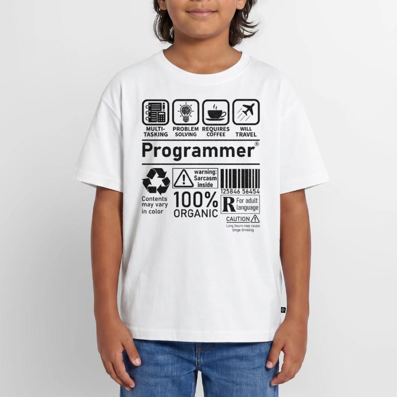 Programmer multi tasking problem solving requires Oversized Teens' Premium Organic T-Shirt