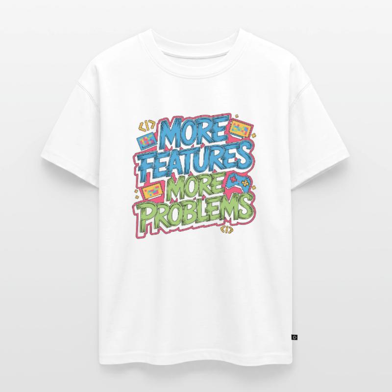 Game Developer More Features More Web Developer Oversized Teens' Premium Organic T-Shirt