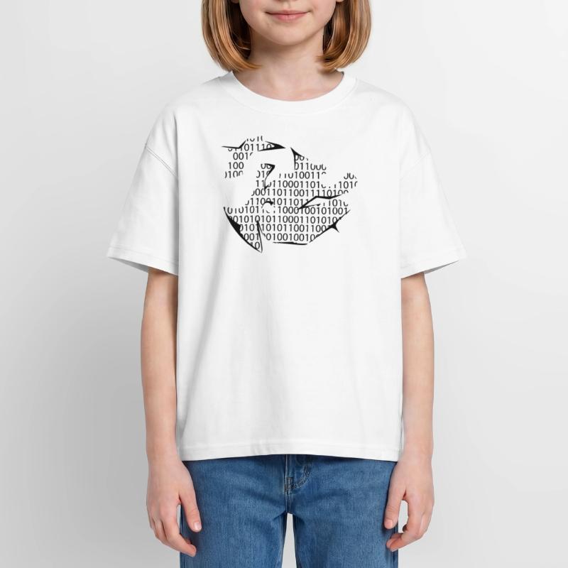 binary code Oversized Teens' Premium Organic T-Shirt
