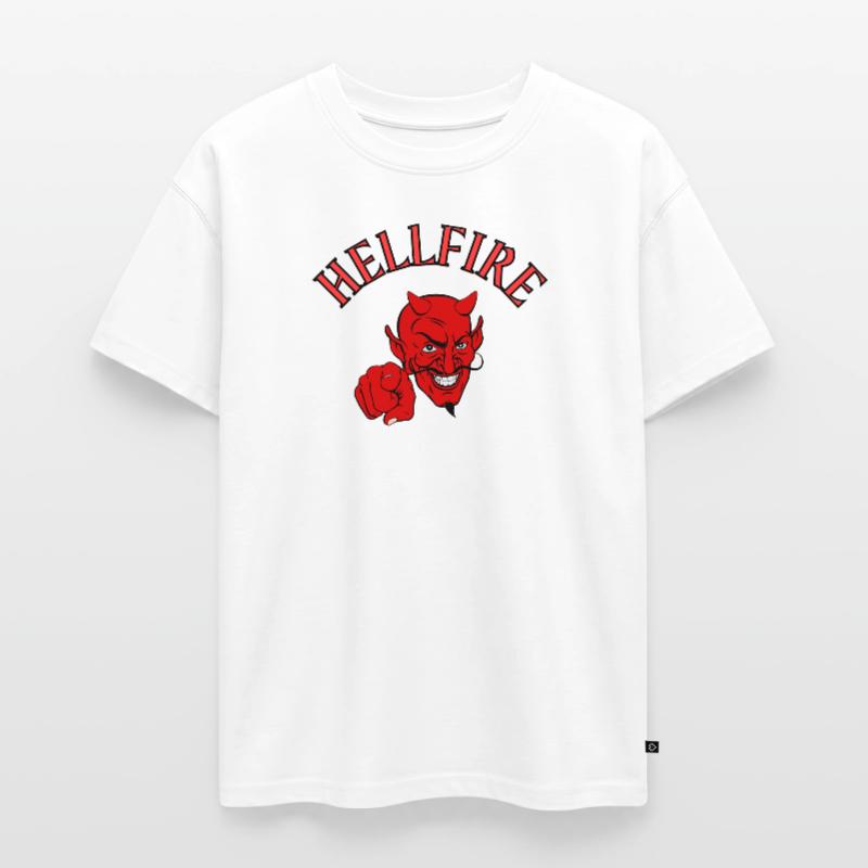 Devil, Satan, Devil, Hellfire Oversized Teens' Premium Organic T-Shirt