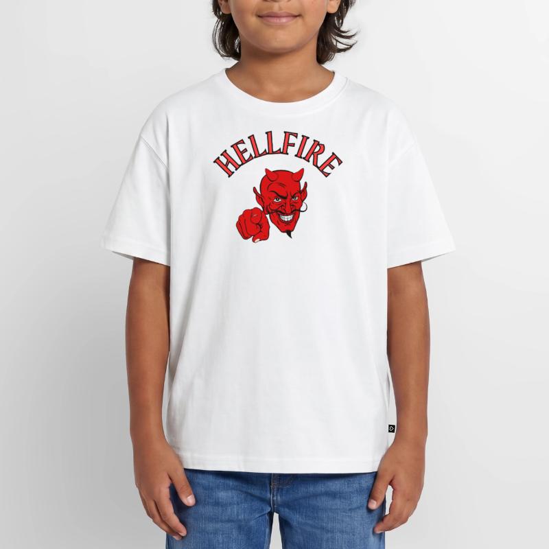 Devil, Satan, Devil, Hellfire Oversized Teens' Premium Organic T-Shirt