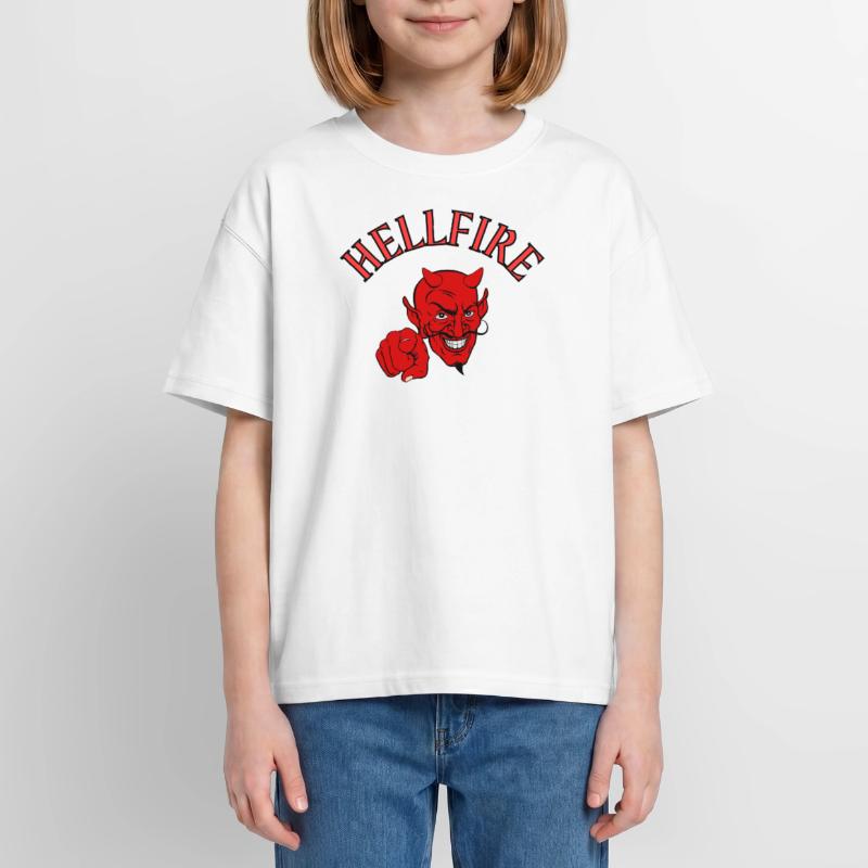 Devil, Satan, Devil, Hellfire Oversized Teens' Premium Organic T-Shirt