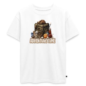 Role-playing, Adventure time, Fantasy gear - Oversized Teens' Premium Organic T-Shirt - white - Front - AI Model Teenager Male dark (155cm)