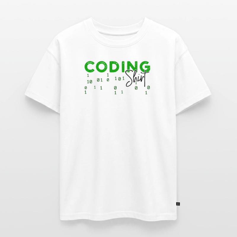Coden Developer Programmer Web Developer Saying Oversized Teens' Premium Organic T-Shirt