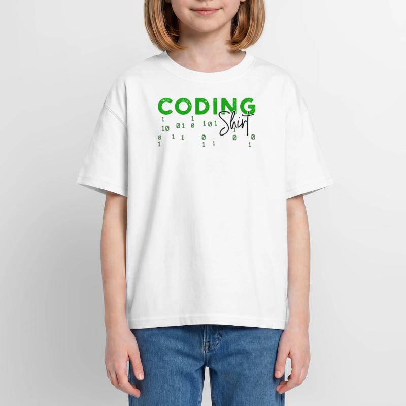 Coden Developer Programmer Web Developer Saying Oversized Teens' Premium Organic T-Shirt