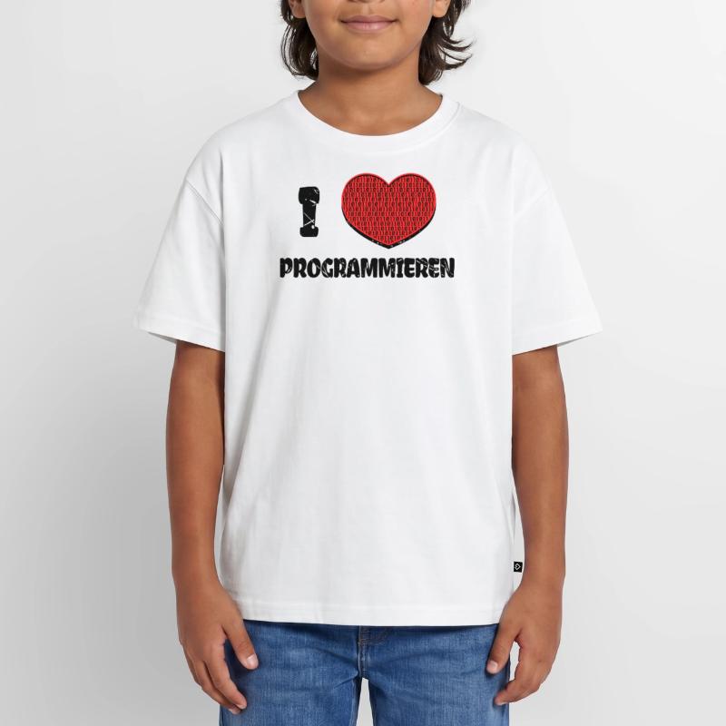 Developer Heart Web Developer Statement Computer Oversized Teens' Premium Organic T-Shirt