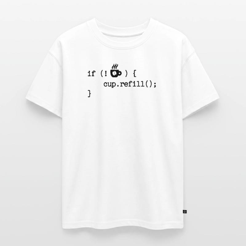 Developer Programmer Code Web Developer Debug Oversized Teens' Premium Organic T-Shirt