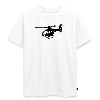 Notarzthubschrauber - Oversized Teenager Premium Organic T-Shirt - Weiß - Vorne - AI Model Teenager Male dark (155cm)