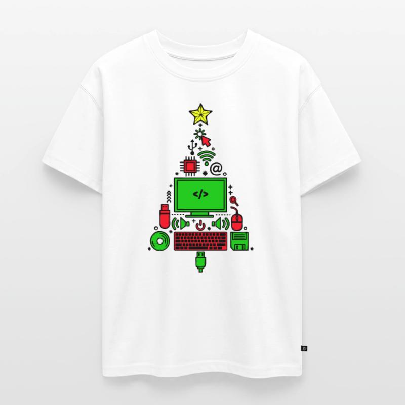 Code Computer Code Debug Scripting Programmer Oversized Teens' Premium Organic T-Shirt