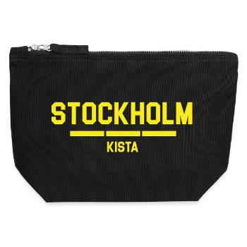 T-shirt avec motif cercueil de Stockholm - Pochette zippée en toile 12 x 13 cm - noir - Devant