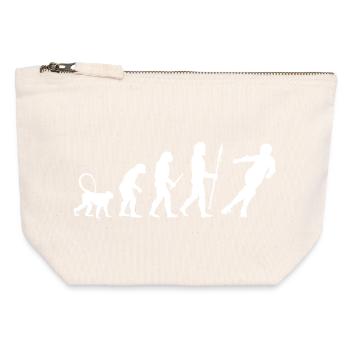 Development of roller derby - Canvas Zip Pouch 12 x 13 cm - nature - Front