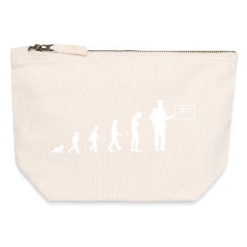 Development into a teacher - Canvas Zip Pouch 12 x 13 cm - nature - Front