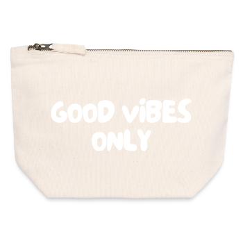 good energy - Canvas Zip Pouch 12 x 13 cm - nature - Front