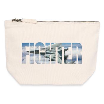 Fighter F-14 Tomcat - Canvas Zip Pouch 12 x 13 cm - nature - Front