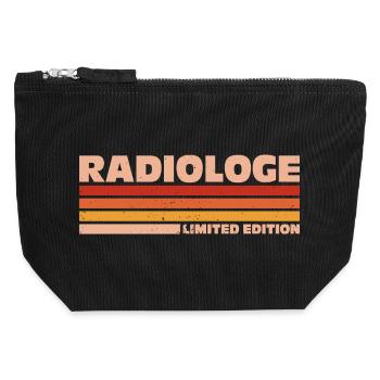 Radiologe Radiologin Radiologie Röntgenarzt - Canvas Reißverschluss-Täschchen (12 x 13 cm) - Schwarz - Vorne