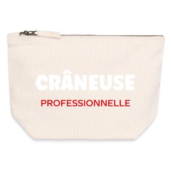 Crane - Canvas Reißverschluss-Täschchen (12 x 13 cm) - Naturweiß - Vorne