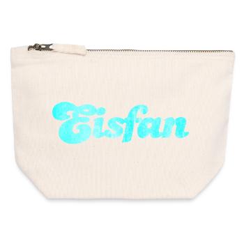 Eisfan cool Statement Eiscreme Eis Eiskrem Fan - Canvas Reißverschluss-Täschchen (12 x 13 cm) - Naturweiß - Vorne