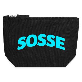 Sosse für immer - Canvas Reißverschluss-Täschchen (12 x 13 cm) - Schwarz - Vorne