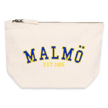 Malmö Est. 1985 - Canvas Zip Pouch 12 x 13 cm - nature - Front