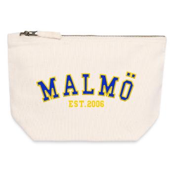 Malmö Est. 2006 - Canvas Zip Pouch 12 x 13 cm - nature - Front