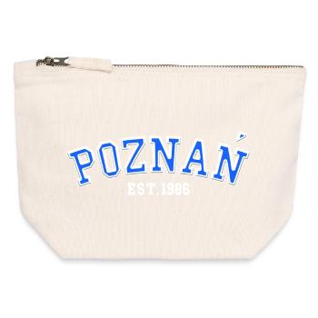 Poznań Fondée en 1986 - Pochette zippée en toile 12 x 13 cm - blanc naturel - Devant