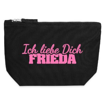 Dear Fri - Canvas Zip Pouch 12 x 13 cm - black - Front