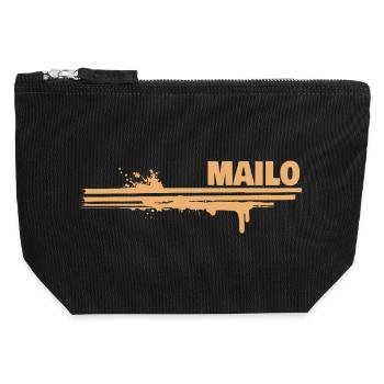 Splash of colour Mailo - Canvas Zip Pouch 12 x 13 cm - black - Front