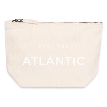 From the Atlantic Typo Black - Canvas Zip Pouch 12 x 13 cm - nature - Front