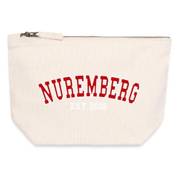 Nuremberg Est. 2006 - Canvas Zip Pouch 12 x 13 cm - nature - Front