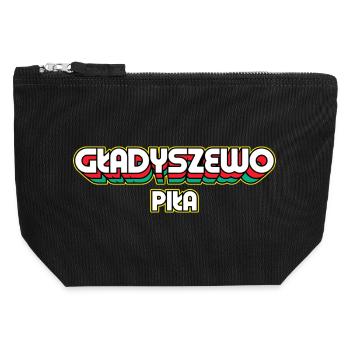 Gładyszewo Piła. Name des Retro-Bezirks - Canvas Reißverschluss-Täschchen (12 x 13 cm) - Schwarz - Vorne