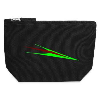 Arrow - Canvas Zip Pouch 12 x 13 cm - black - Front