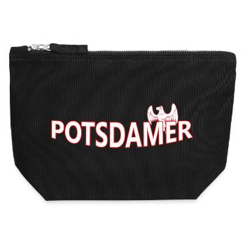 POTSDAMer - Canvas Zip Pouch 12 x 13 cm - black - Front