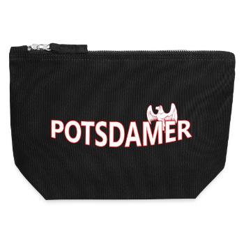 POTSDAMer - Canvas Zip Pouch 12 x 13 cm - black - Front