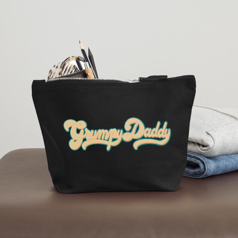 Script rétro de Grumpy Daddy - Couleur « Groovy Baby » Pochette zippée en toile 12 x 13 cm