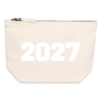 2027 - Canvas Zip Pouch 12 x 13 cm - nature - Front