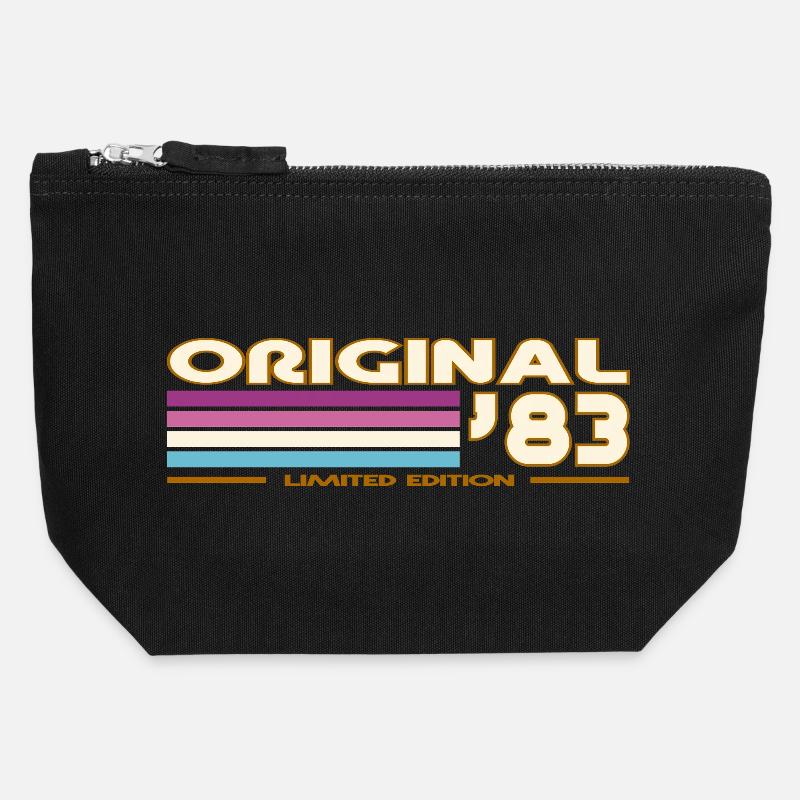1983 - Canvas Zip Pouch 12 x 13 cm - black