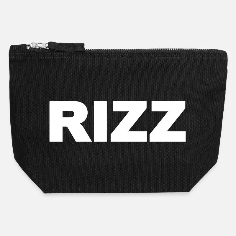 RIZZ - Canvas Zip Pouch 12 x 13 cm - black