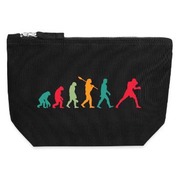 Boxen Evolution - Canvas Reißverschluss-Täschchen (12 x 13 cm) - Schwarz - Vorne