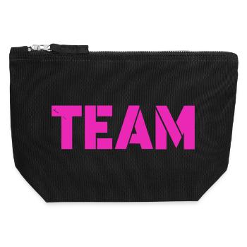 team_1 - Canvas Zip Pouch 12 x 13 cm - black - Front