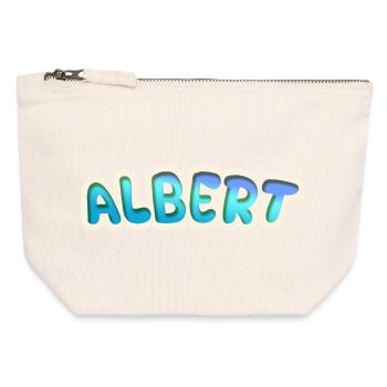 Albert als Beruf - Canvas Reißverschluss-Täschchen (12 x 13 cm) - Naturweiß - Vorne
