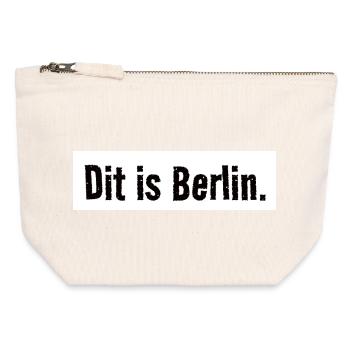 This is Berlin. Urban. City. capital. Verdict - Canvas Zip Pouch 12 x 13 cm - nature - Front