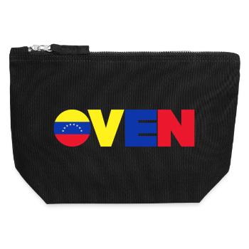 Venezuela - Canvas Reißverschluss-Täschchen (12 x 13 cm) - Schwarz - Vorne