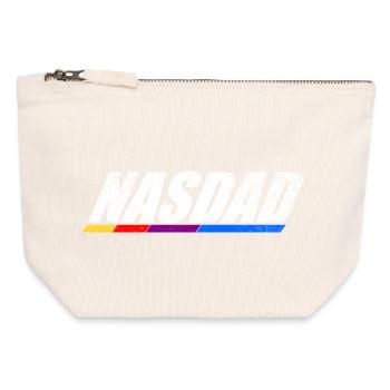 Vape Genre Retro Logo Design Nasdad - Canvas Reißverschluss-Täschchen (12 x 13 cm) - Naturweiß - Vorne