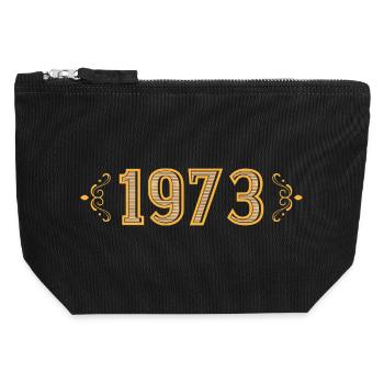 Legend since 1973 retro 1973 - Canvas Zip Pouch 12 x 13 cm - black - Front