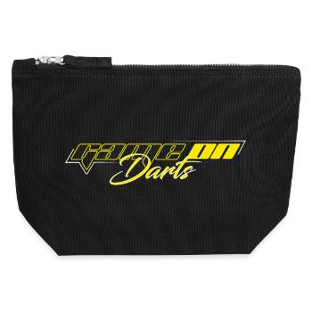 GAME ON DARTS - Canvas Zip Pouch 12 x 13 cm - black - Front