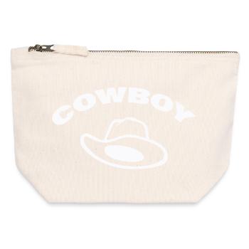 COWBOY - Canvas Zip Pouch 12 x 13 cm - nature - Front